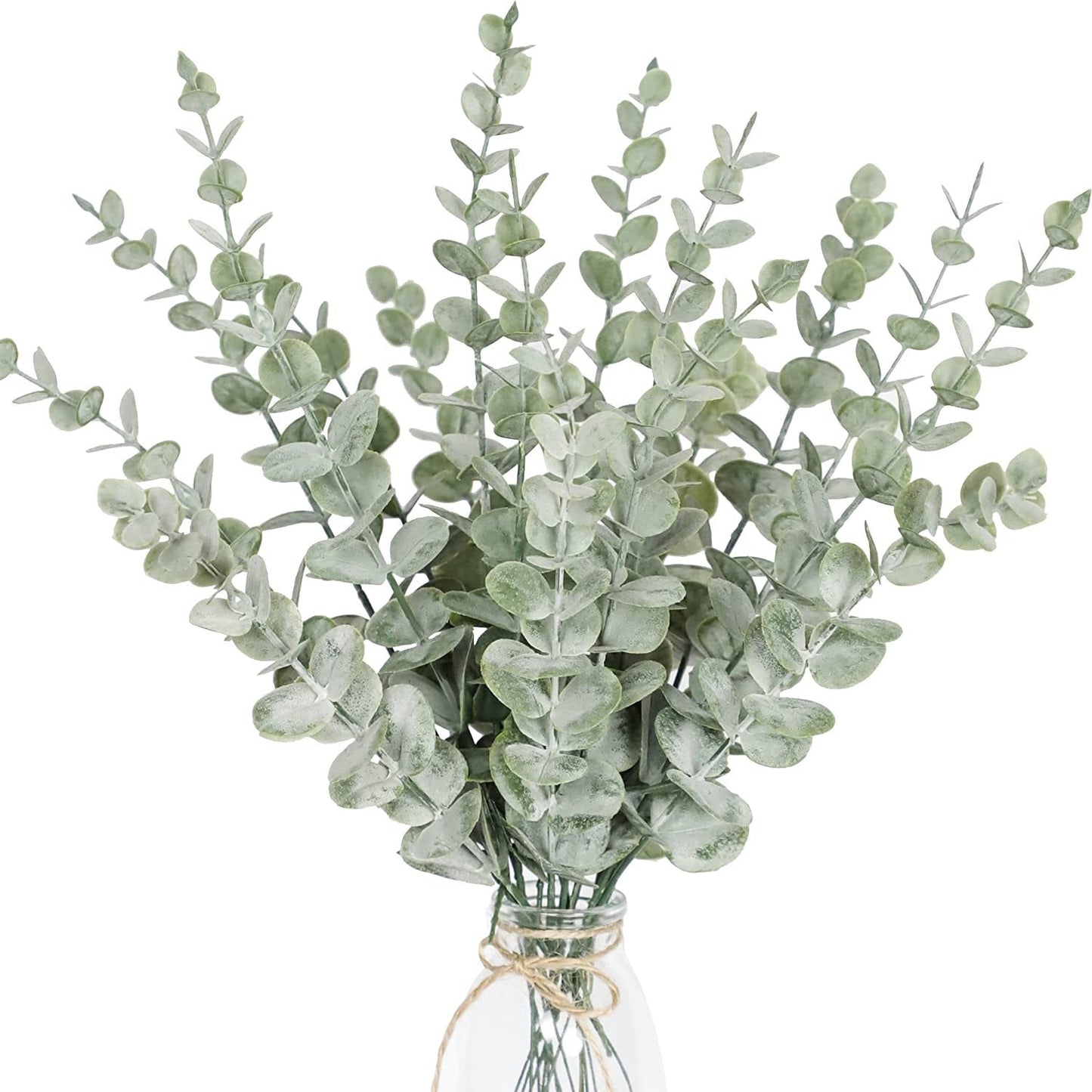 Tenderly Crafted Artificial Eucalyptus Leaves 10 pc Bunch.