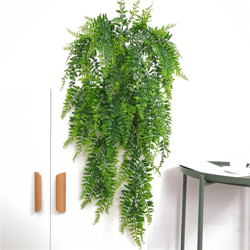 Artificial Plant Persian Fern Leaves Vines Room Home Garden