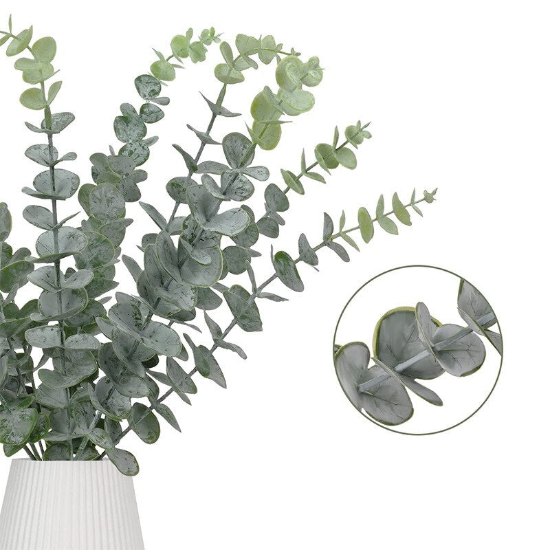 Tenderly Crafted Artificial Eucalyptus Leaves 10 pc Bunch.