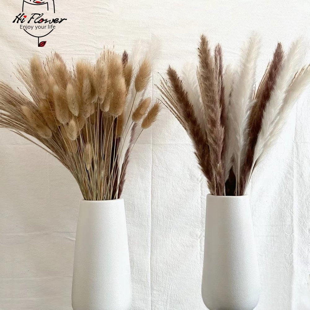 Fluffy Pampas Dried Flowers Bouquet Home Decor Natural