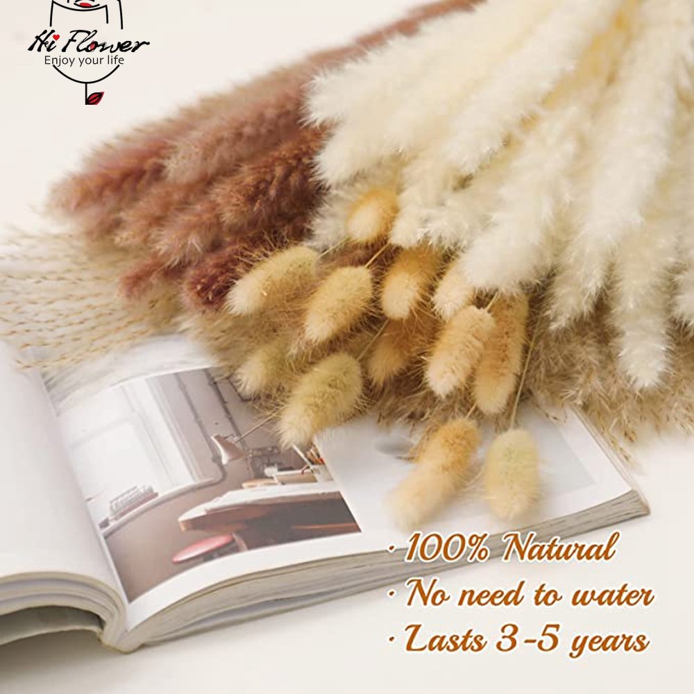 Fluffy Pampas Dried Flowers Bouquet Home Decor Natural