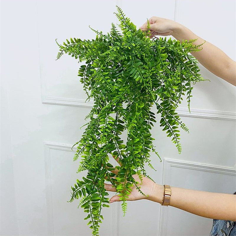 Artificial Plant Persian Fern Leaves Vines Room Home Garden